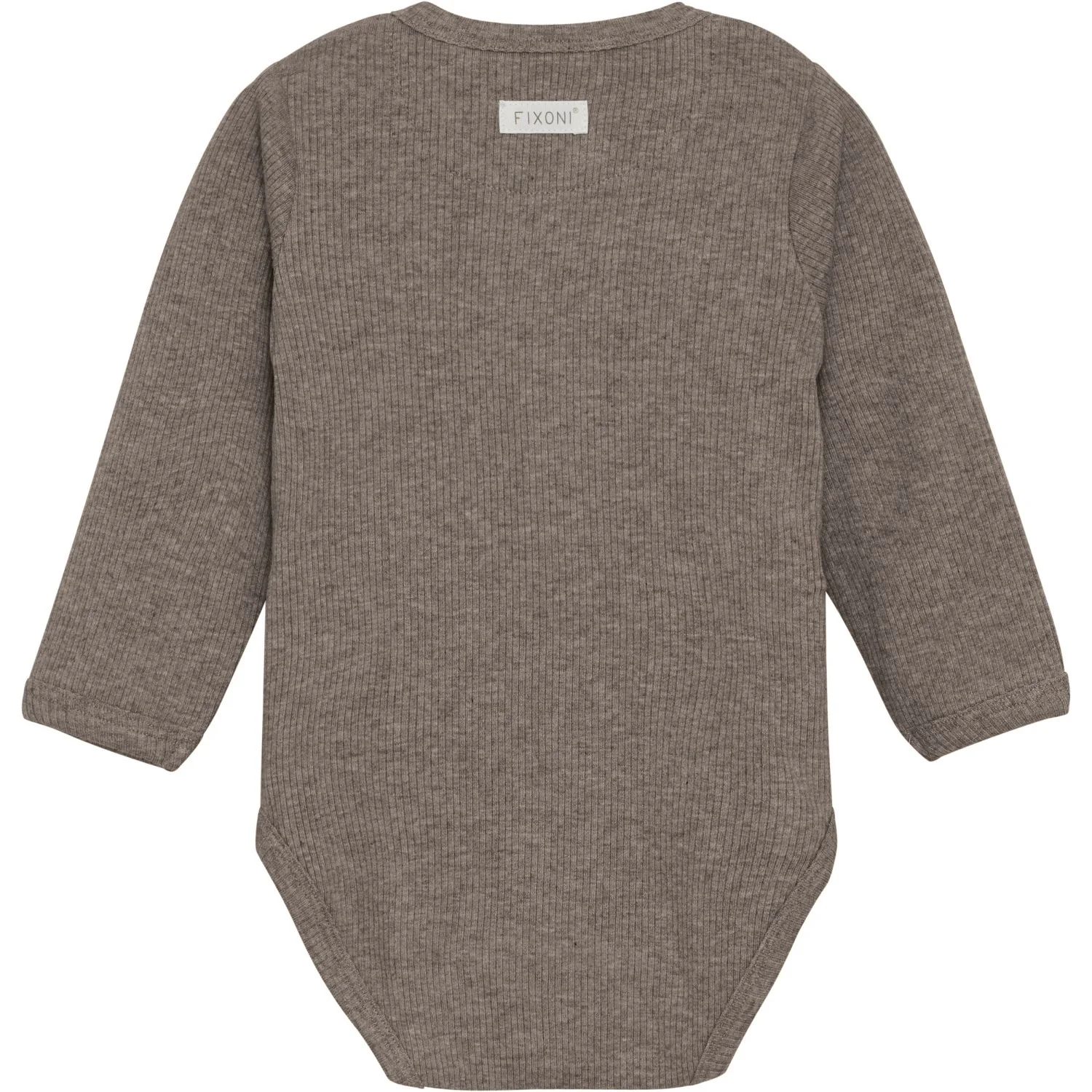 FIXONI Coffee Quartz Melange Wrap Body Ls Melange Rib - Image 2