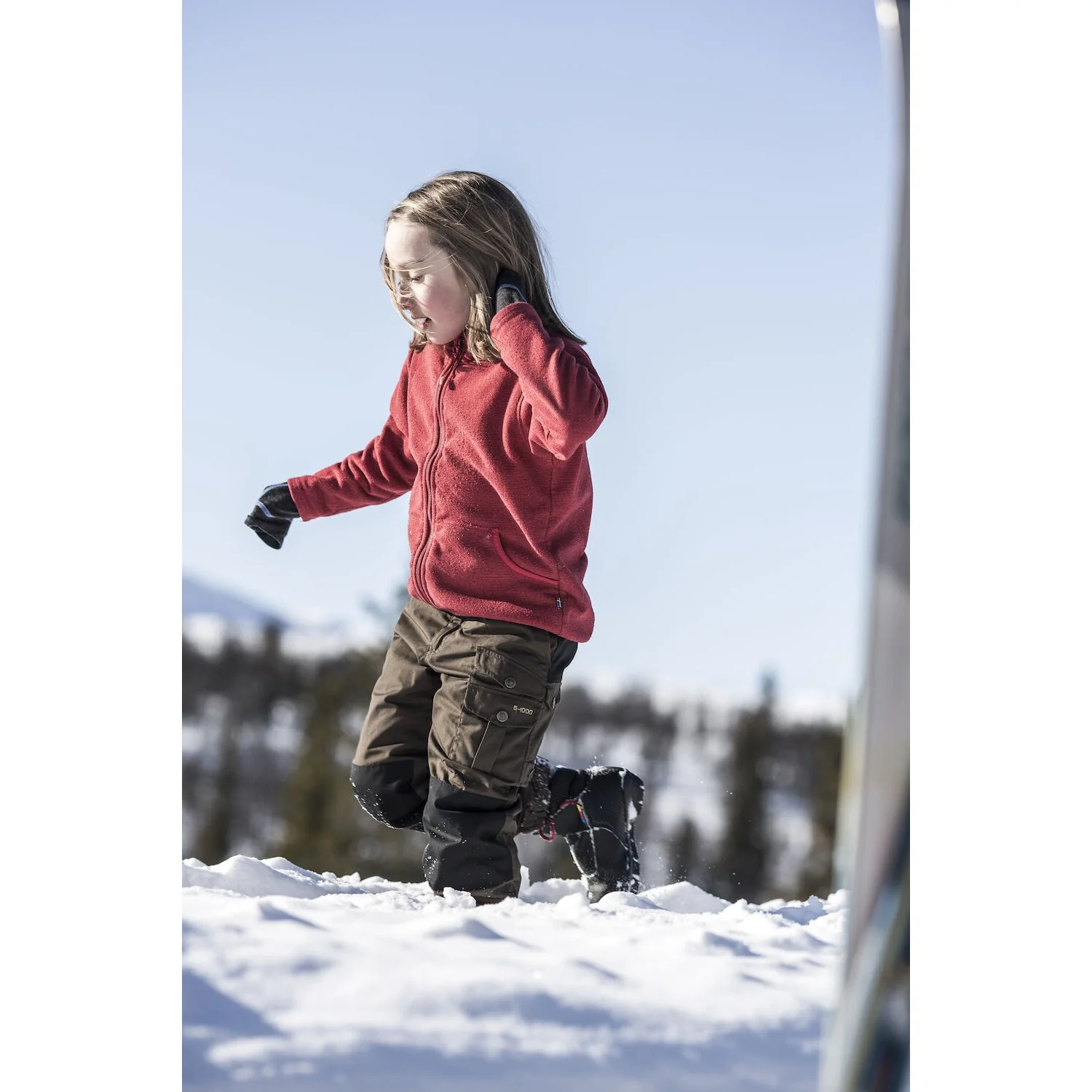 Fjällräven Deep Forest Kids Vidda Padded Trousers - Image 2