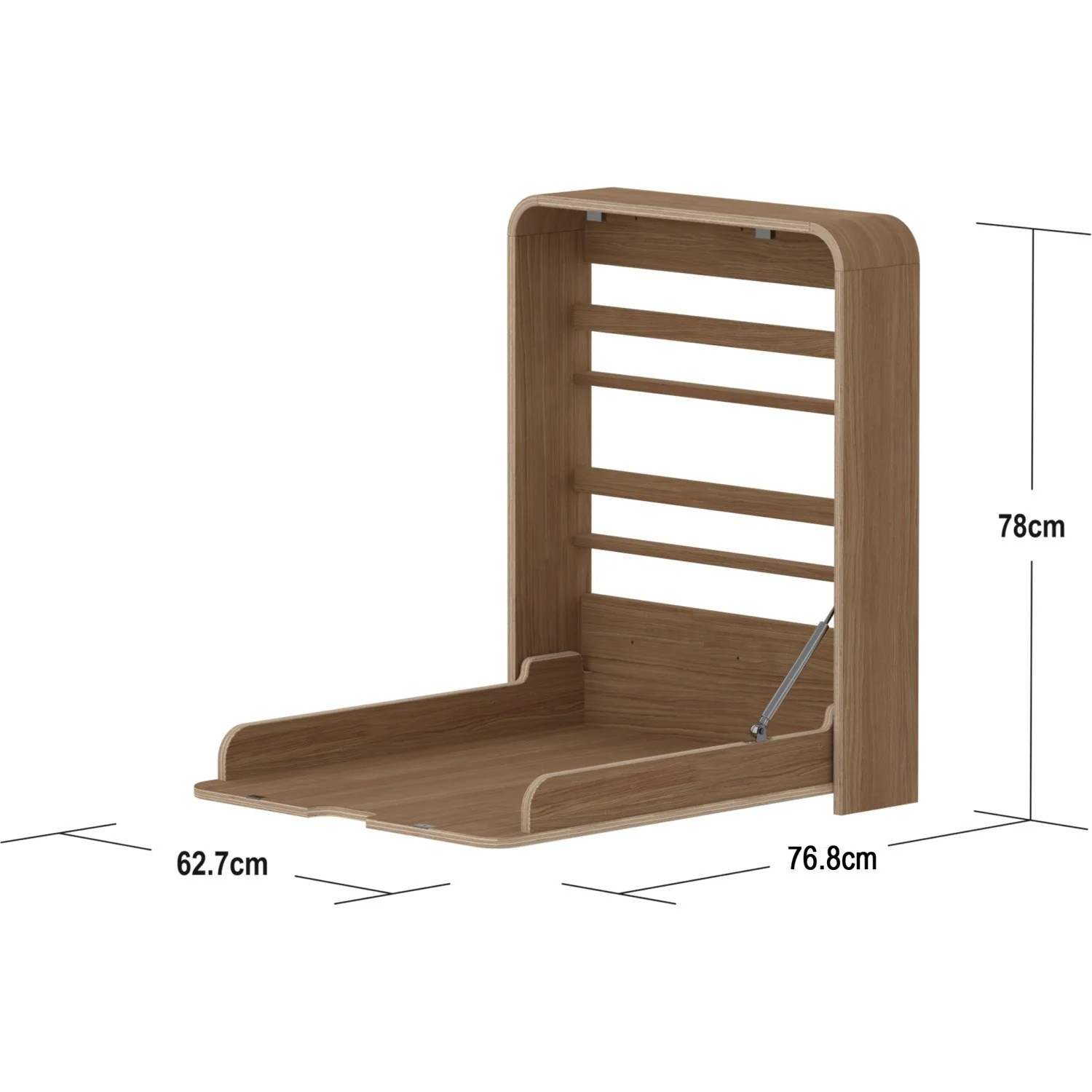 FLEXA Oak Væghængt Changing Table - Image 3