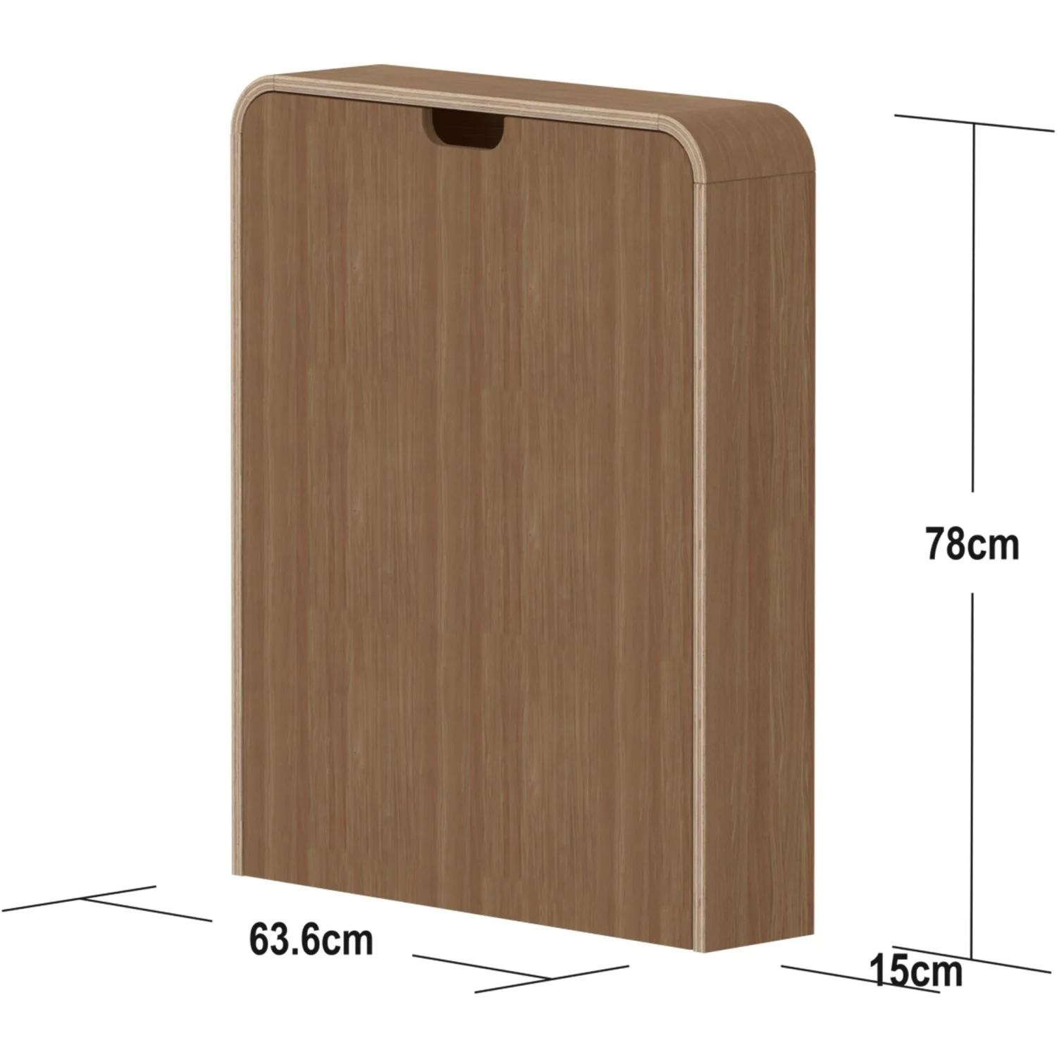 FLEXA Oak Væghængt Changing Table - Image 4