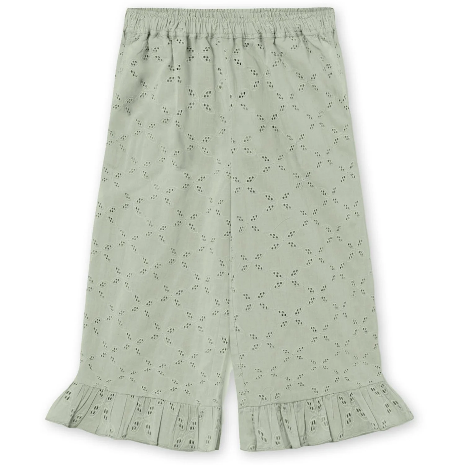 Fliink Aqua Gray Harper Ruffle Pants