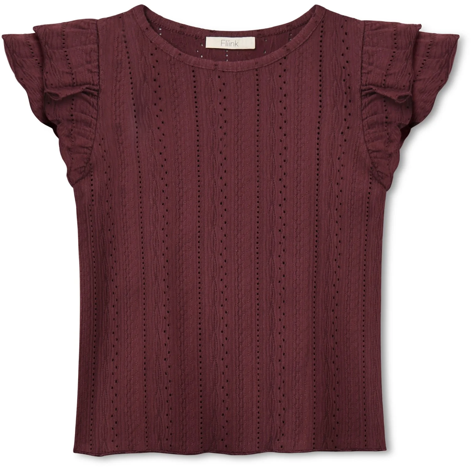 Fliink Burgendy Gabby Ss Blouse