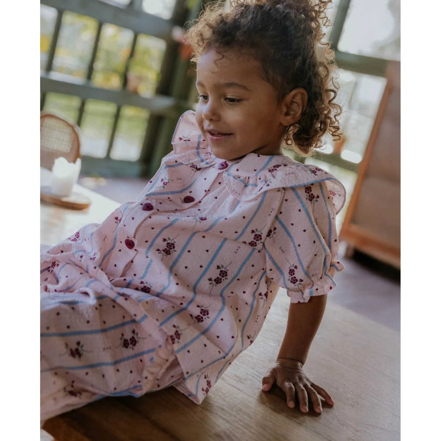 Fliink Chalk Pink Aop Colombe Ss T-shirt - Image 4