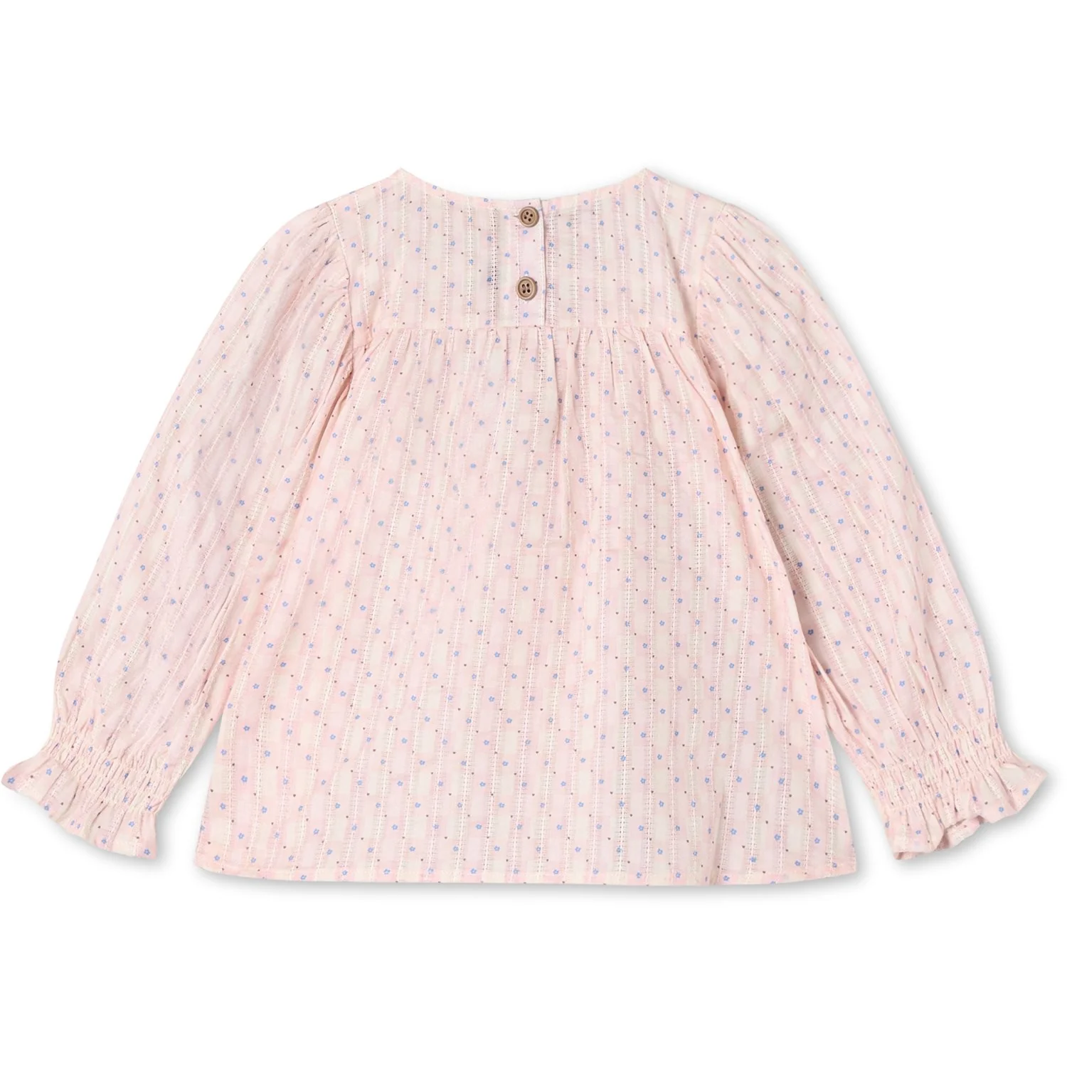 Fliink Chalk Pink Check Aop Zorro Ls Bow Blouse - Image 4
