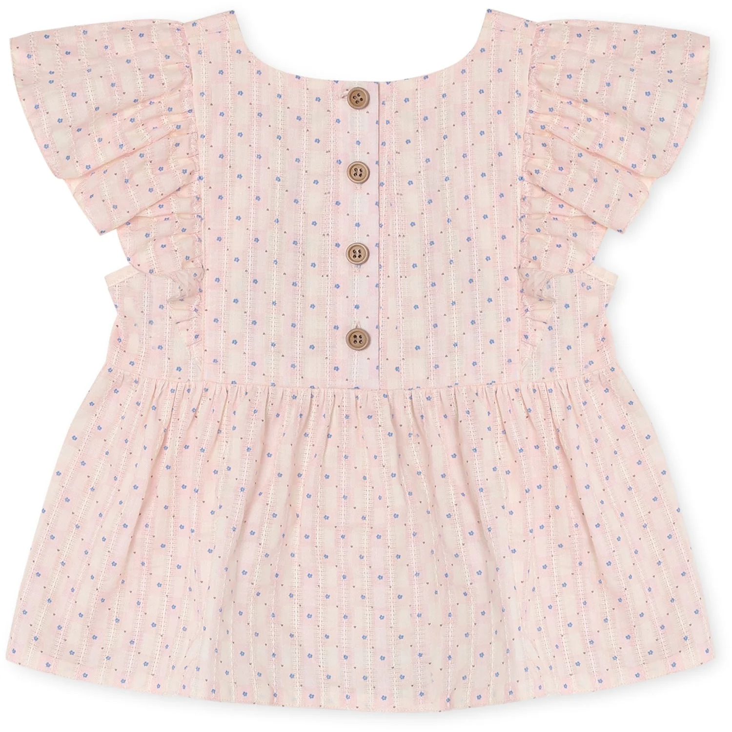 Fliink Chalk Pink Check Aop Zorro Sl Top - Image 2