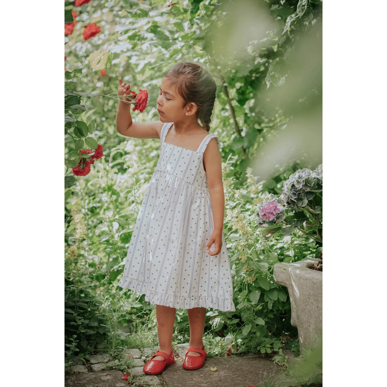Fliink Cloud Dancer Dot Aop Polka Dress - Image 3