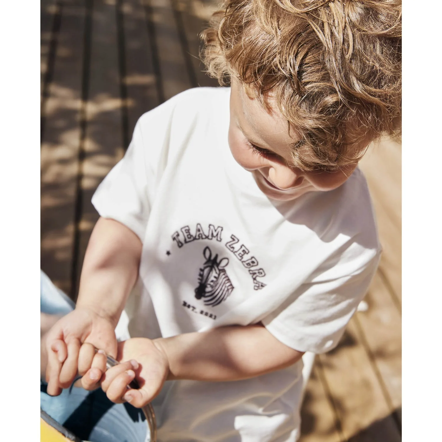 Fliink Cloud Dancer Sommer Zebra T-Shirt - Image 2