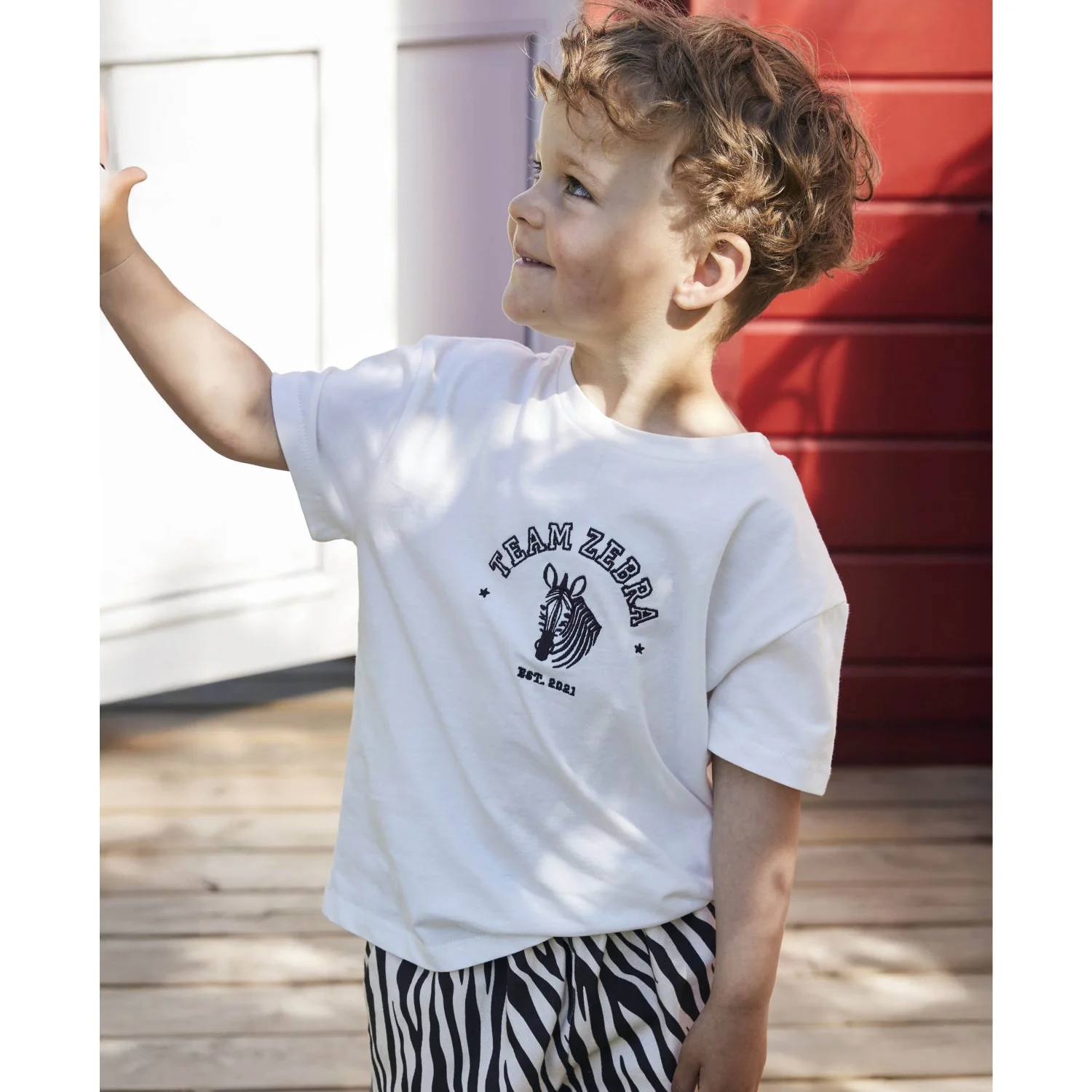Fliink Cloud Dancer Sommer Zebra T-Shirt - Image 3