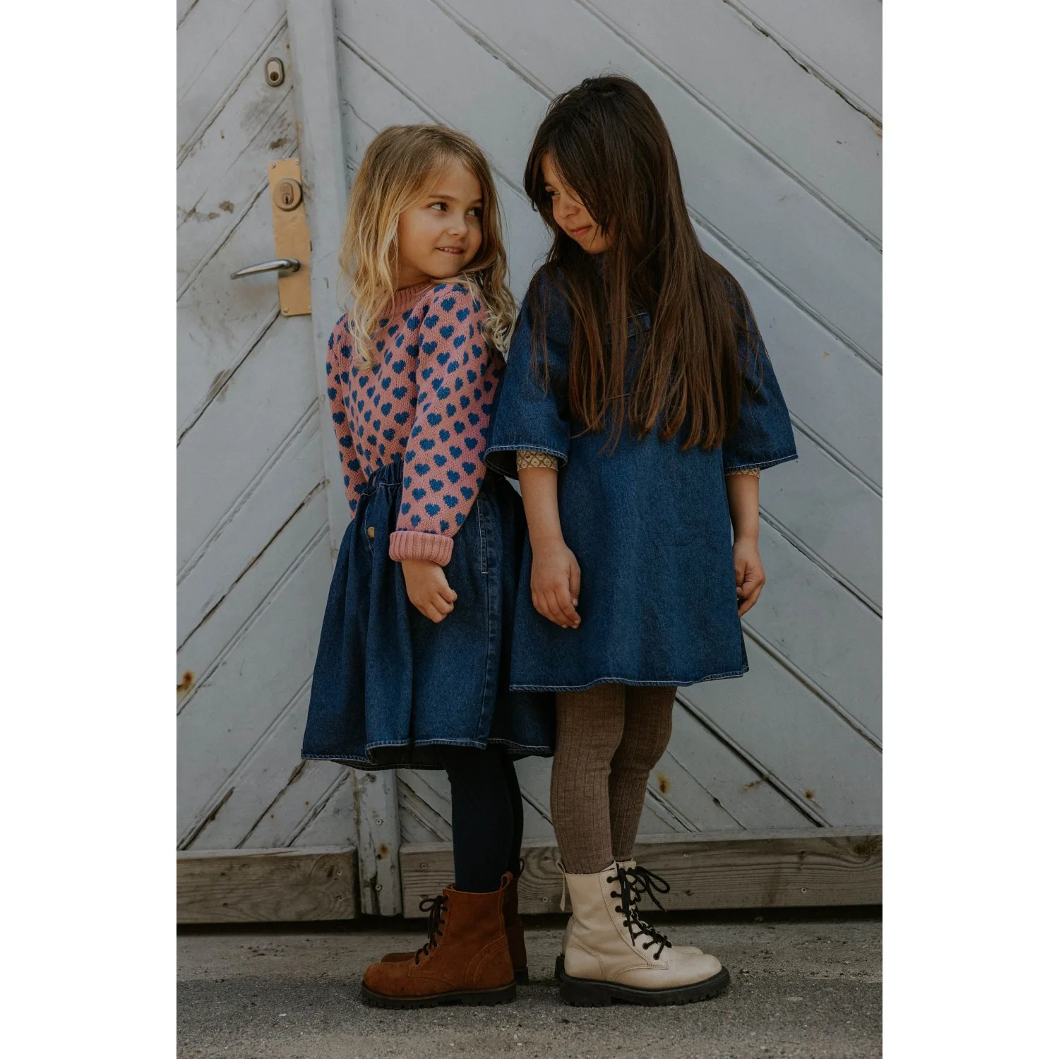 Fliink Dark Denim Blue Don Denim Ss Dress - Image 3