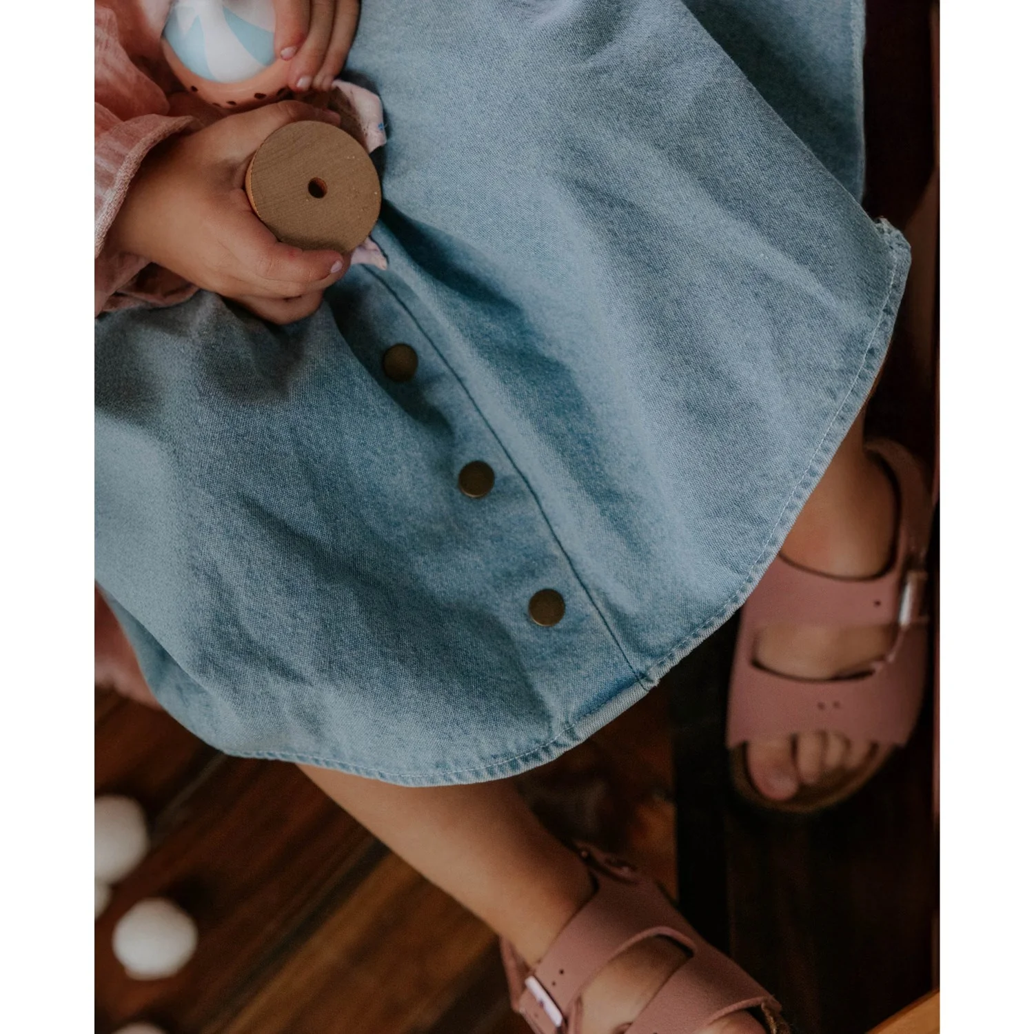 Fliink Light Denim Blue Don Denim Skirt - Image 3