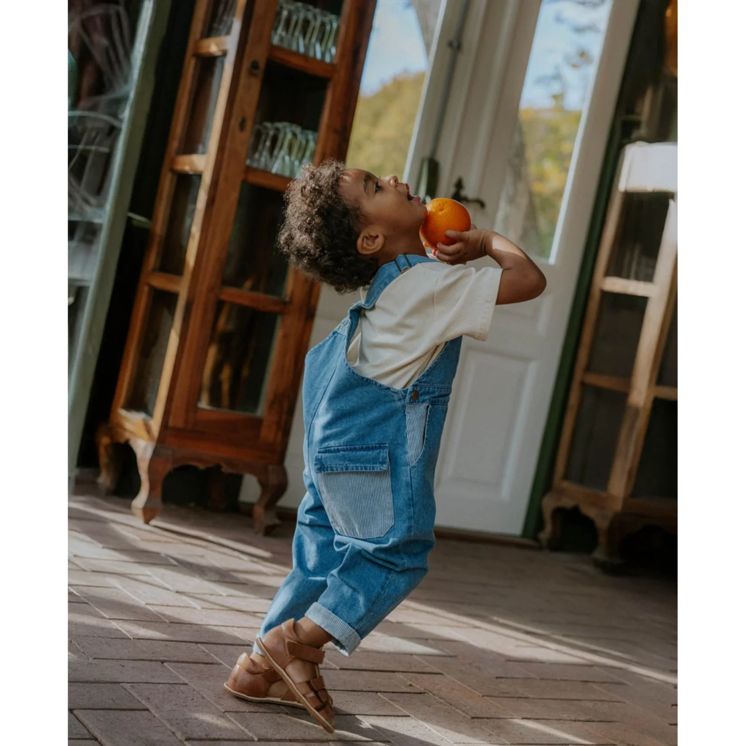 Fliink Medium Denim Blue Don Contrast Overall - Image 5