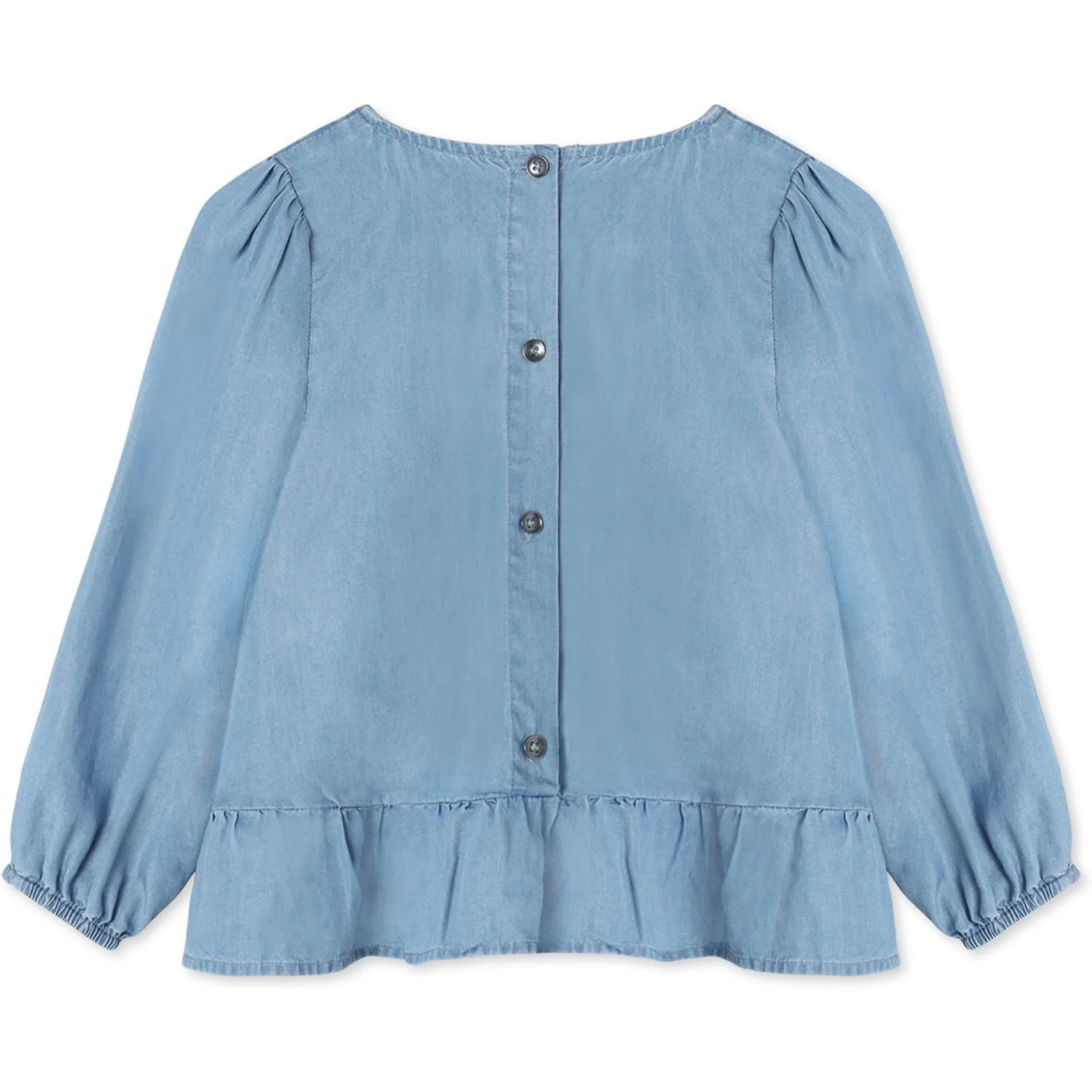 Fliink Medium Denim Blue Helene Ls Blouse - Image 5