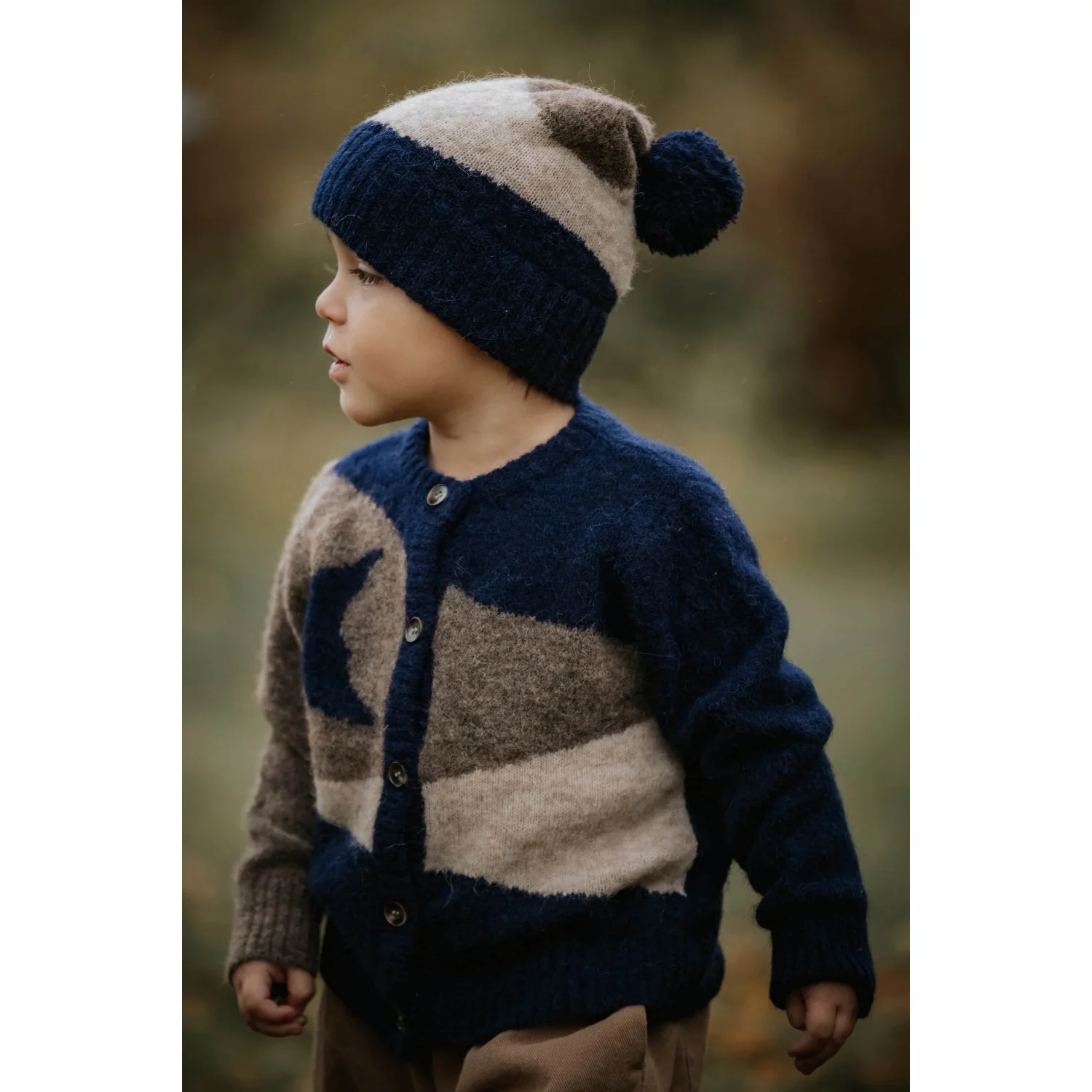 Fliink Pine Bark Star Moon Cardigan - Image 2
