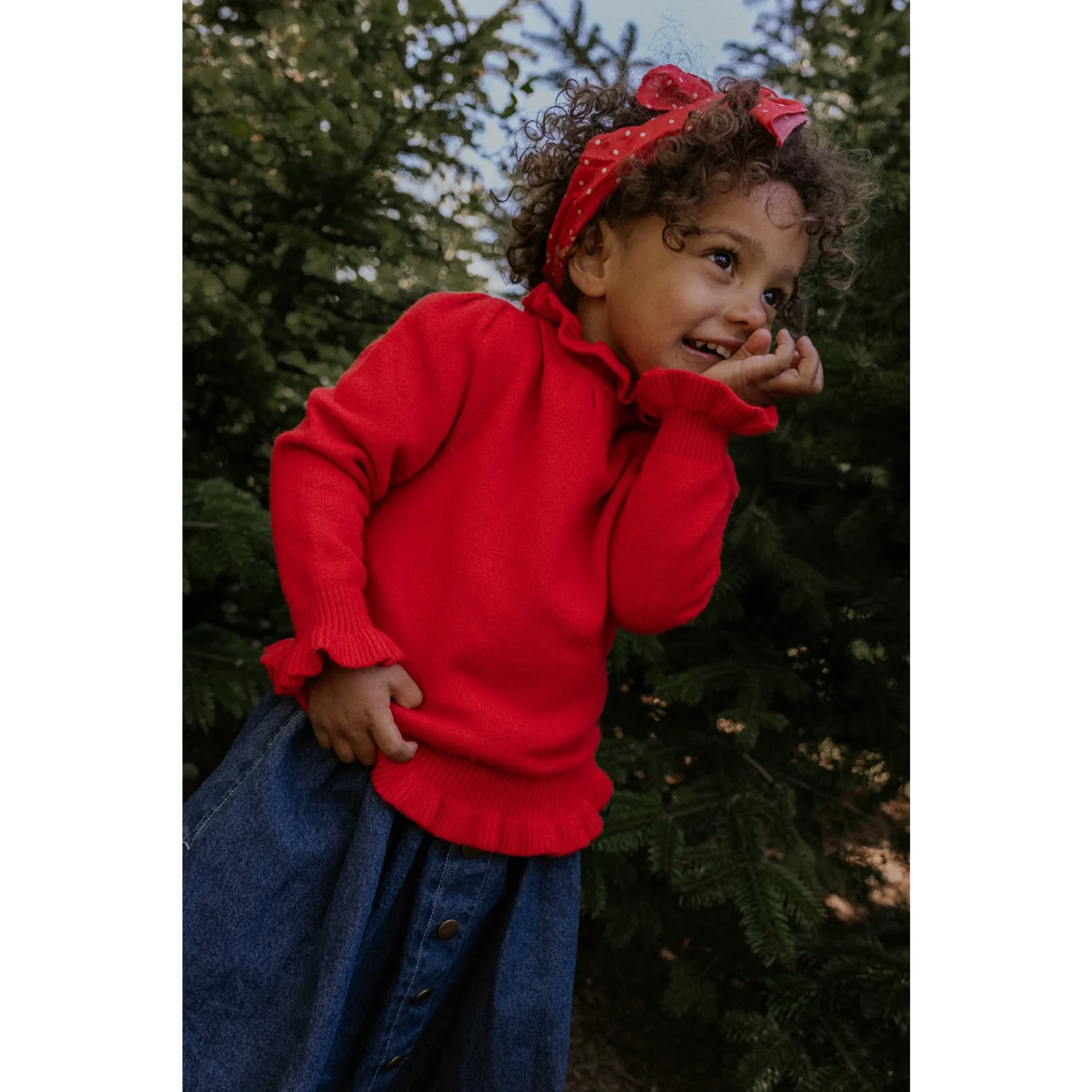 Fliink Pompeian Red Abby Tee L/S - Image 2