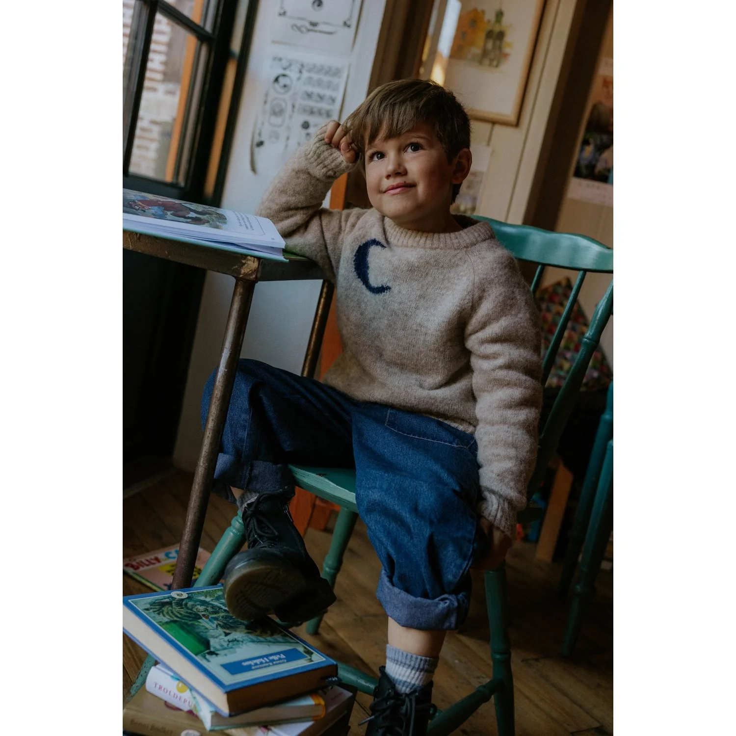 Fliink Sandshell Star Moon Pullover - Image 4