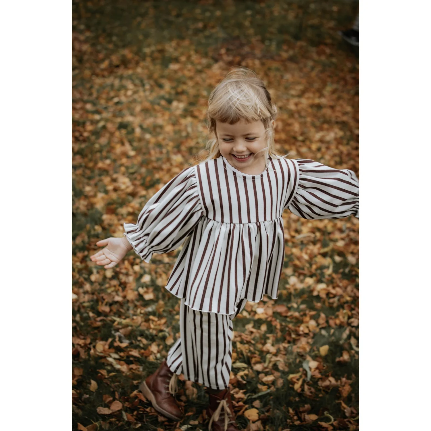 Fliink Sandshell Stripe Elly 3-4 Blouse - Image 5