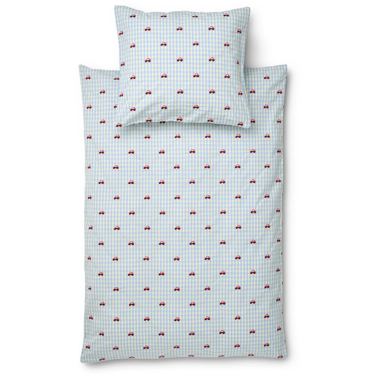 Flöss Blue Gingham Albert Duvet + Pillow