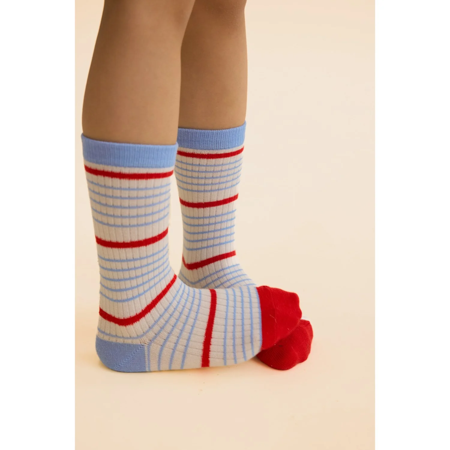 Flöss Blue Stripe Mix 2-pack Vilde Socks 2-pack - Image 2