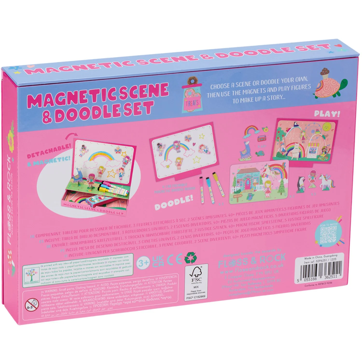 Floss & Rock Magnetisk Lege & Tegnesæt - Rainbow Fairy - Image 4