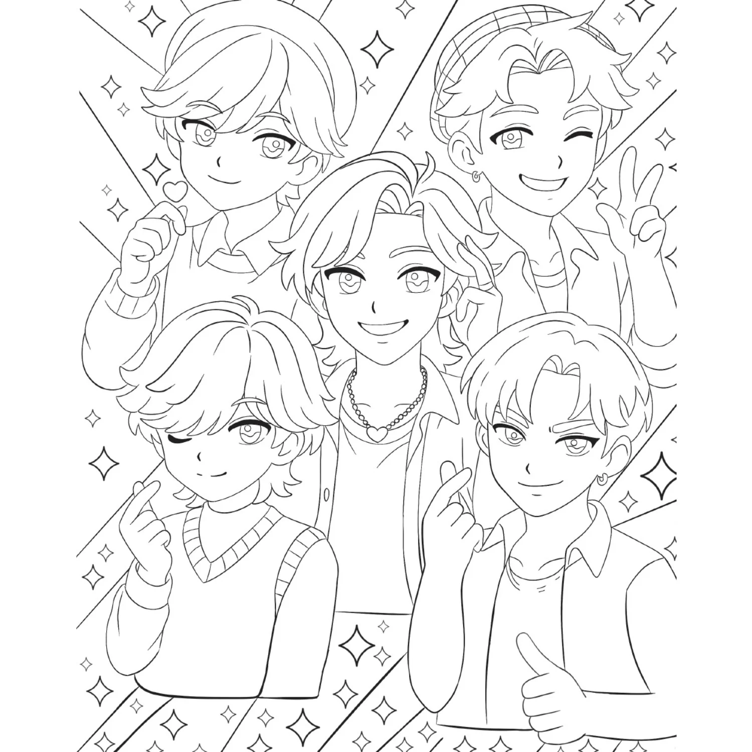 Forlaget Tukan K-Pop Fandom - Coloring Book - Image 2
