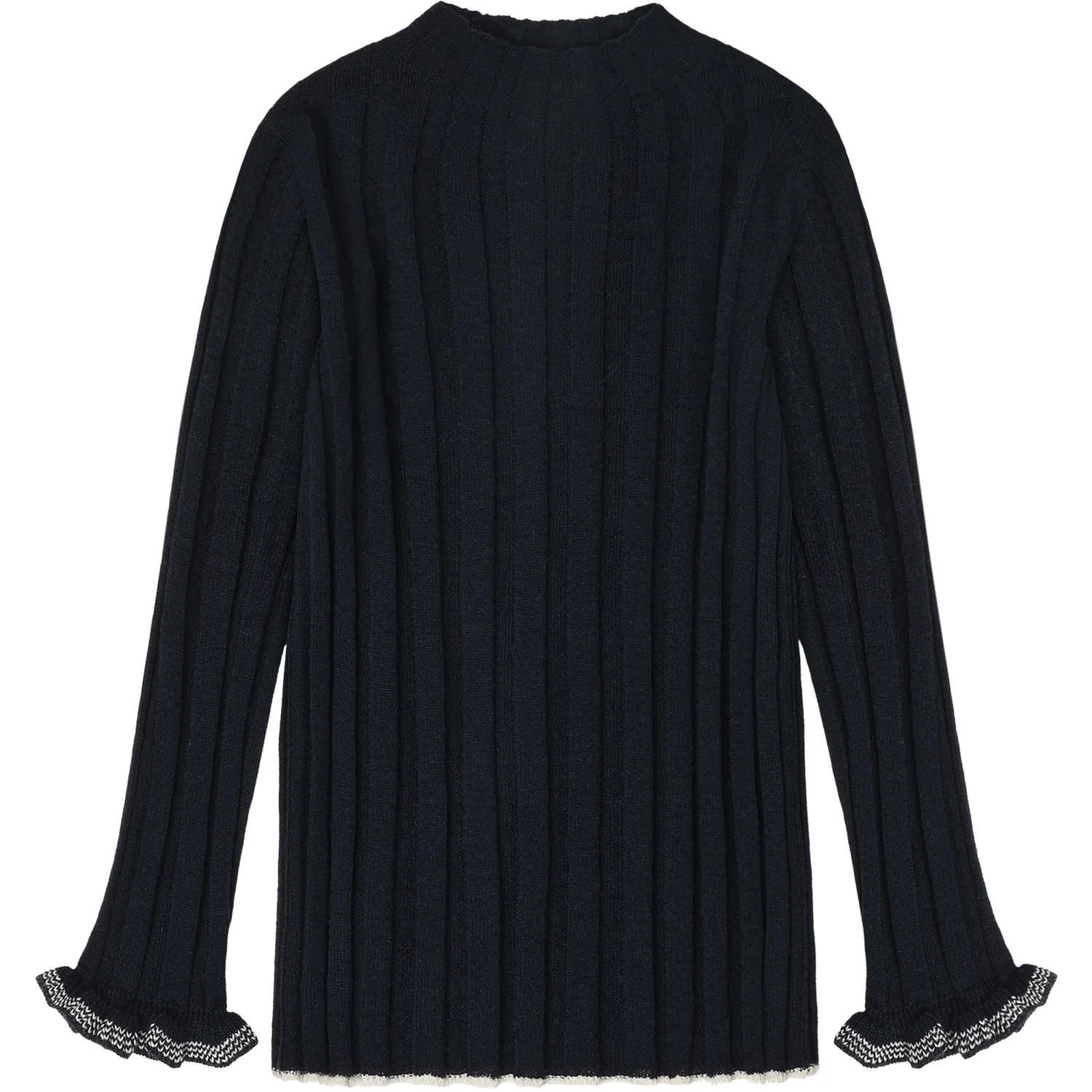 FUB Dark Navy High Neck Blouse
