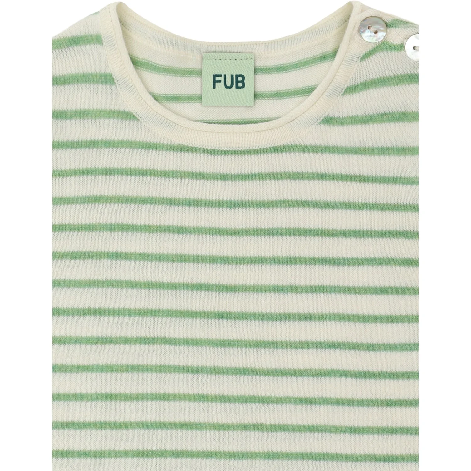 FUB Ecru/Apple Melange Baby SS Body - Image 2