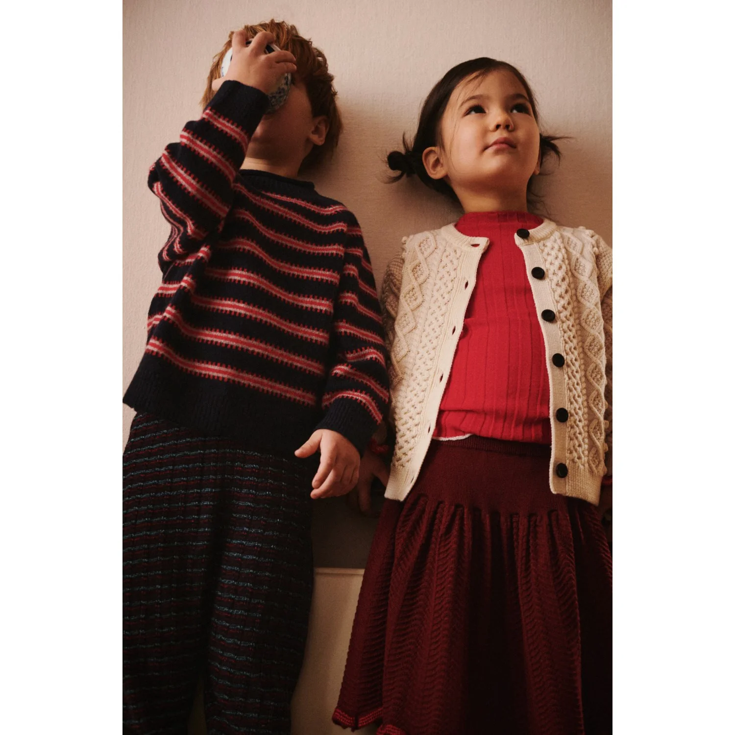 FUB Ecru Aran Cardigan - Image 2