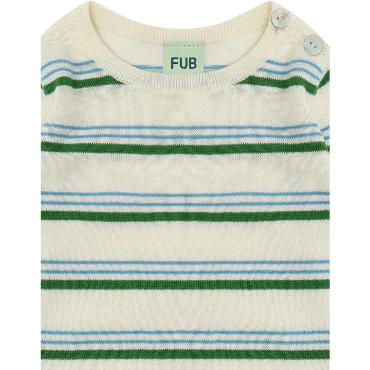 FUB Ecru/Pine Baby LS Body - Image 2