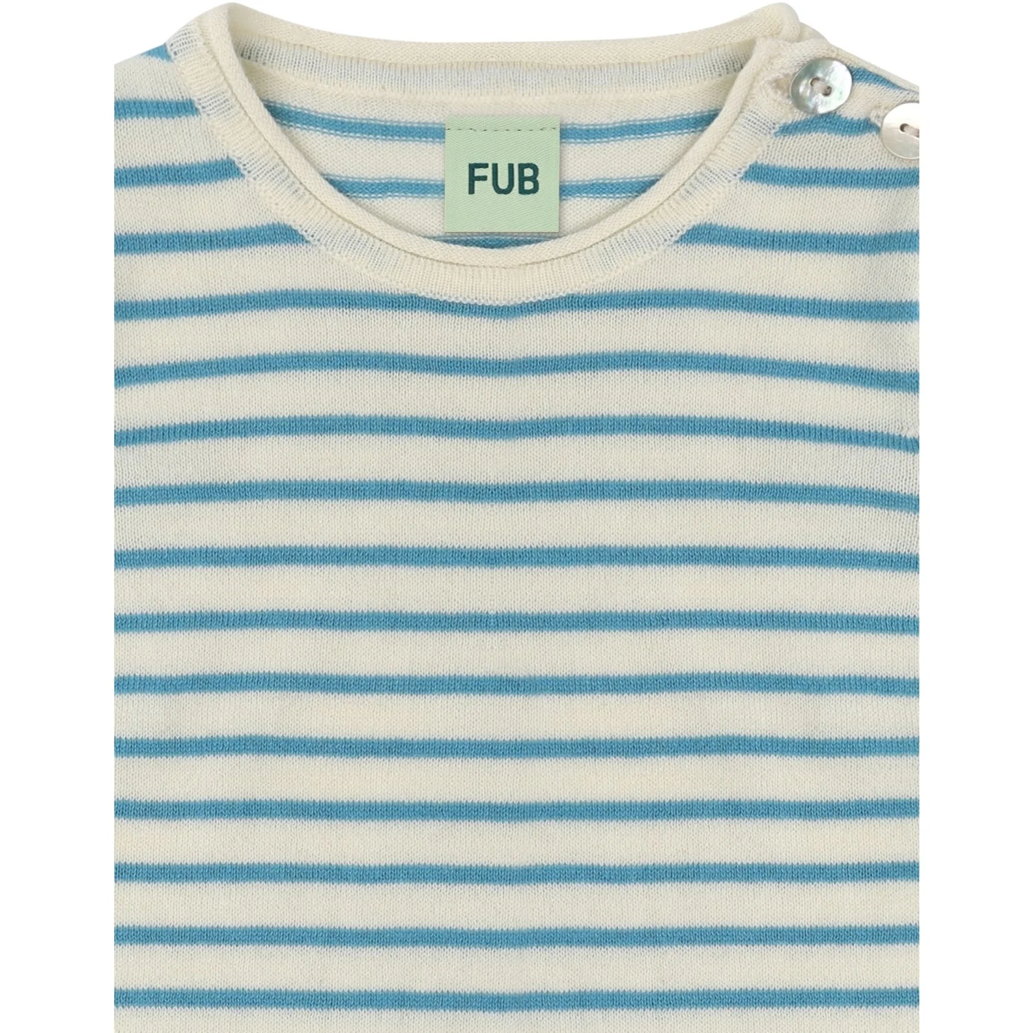 FUB Ecru/Sea Baby SS Body - Image 2