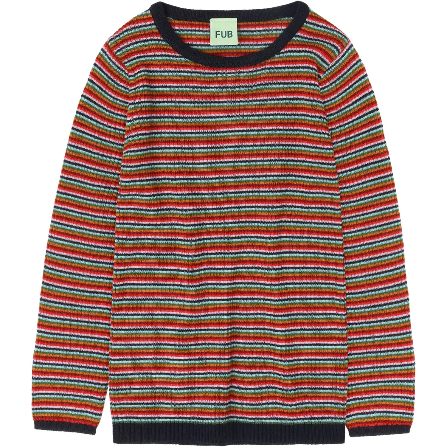 FUB Multi Stripe Rib Blouse