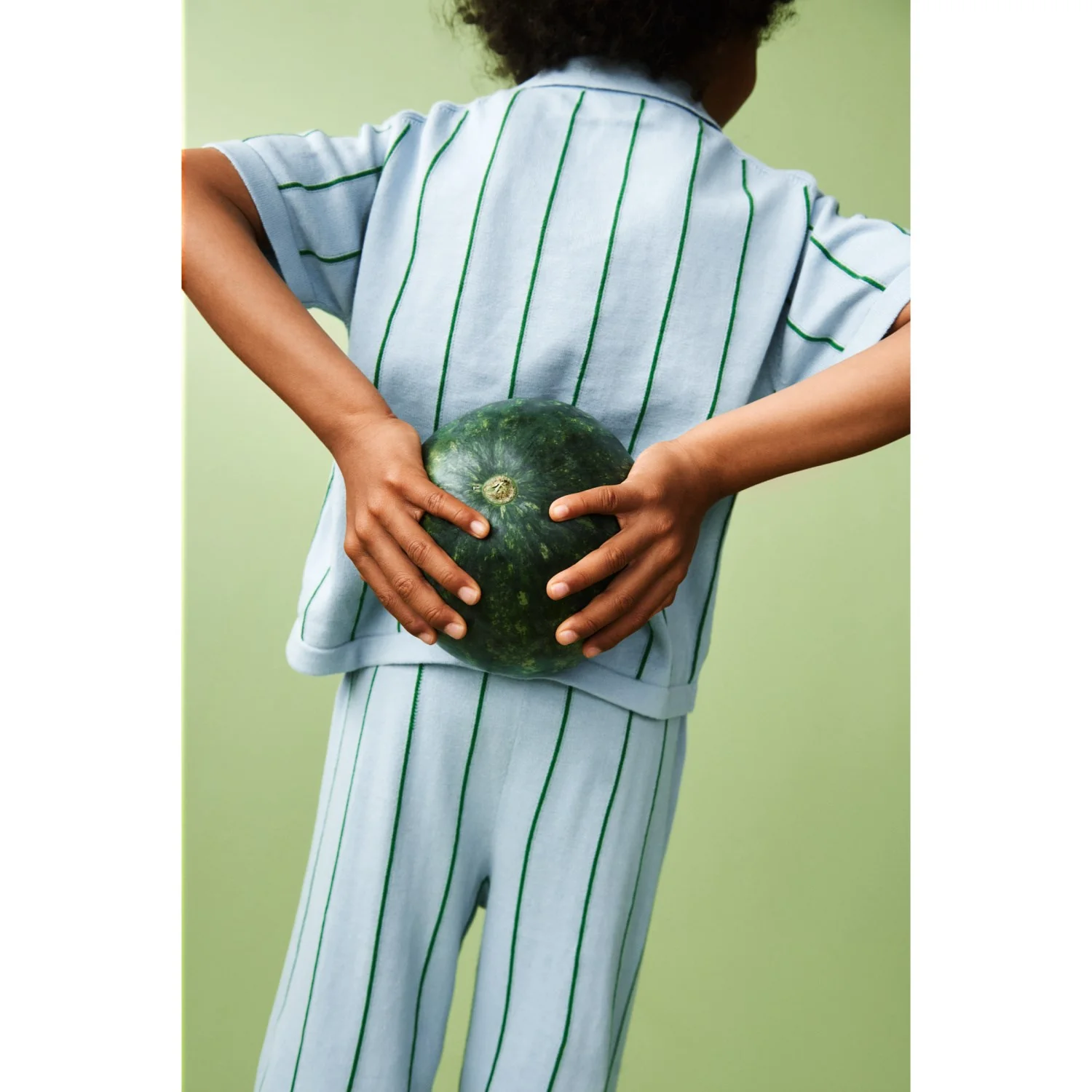 FUB Pale Blue/Pine Striped Pants - Image 7