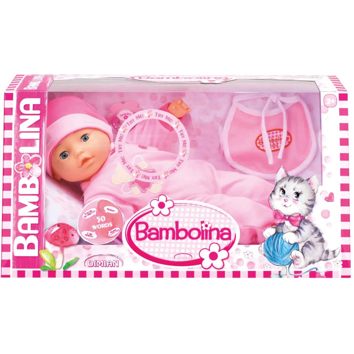 Funhouse Bambolina Baby Doll With 50 Danish Words - Image 2