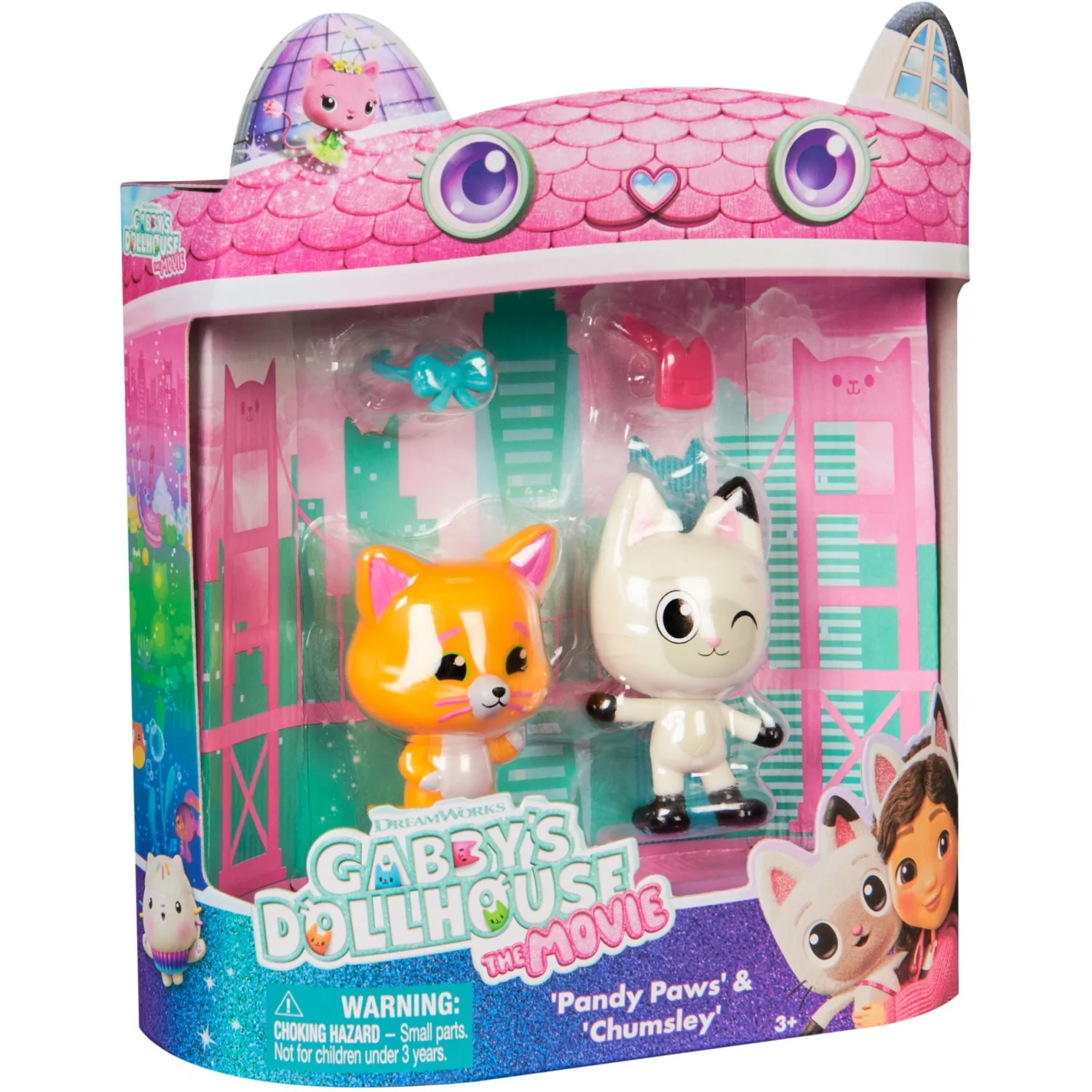 Gabby's Dollhouse Movie 2-Pack Figure Pandy & Chumsley - Image 5