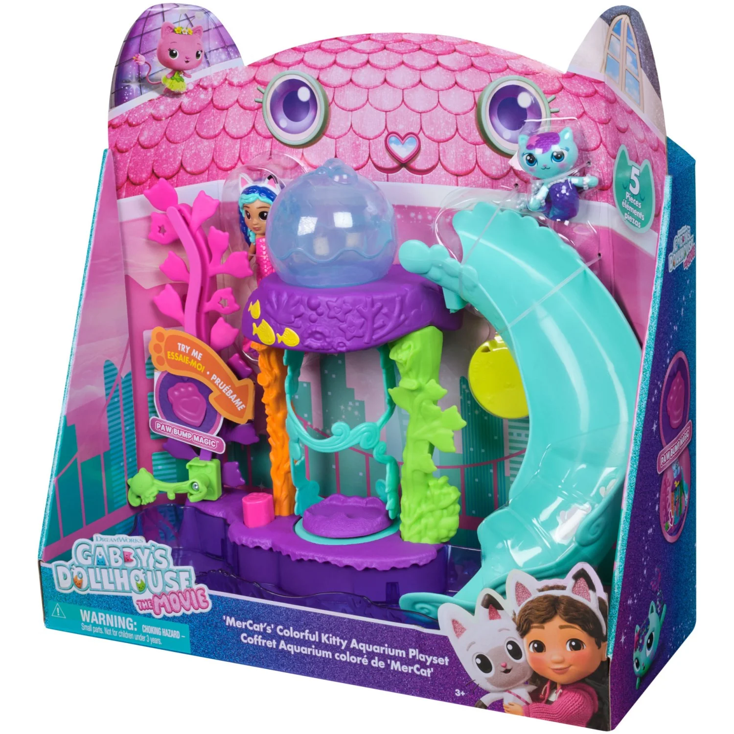 Gabby's Dollhouse Movie Meercats Kitty Aquarium Playset - Image 8