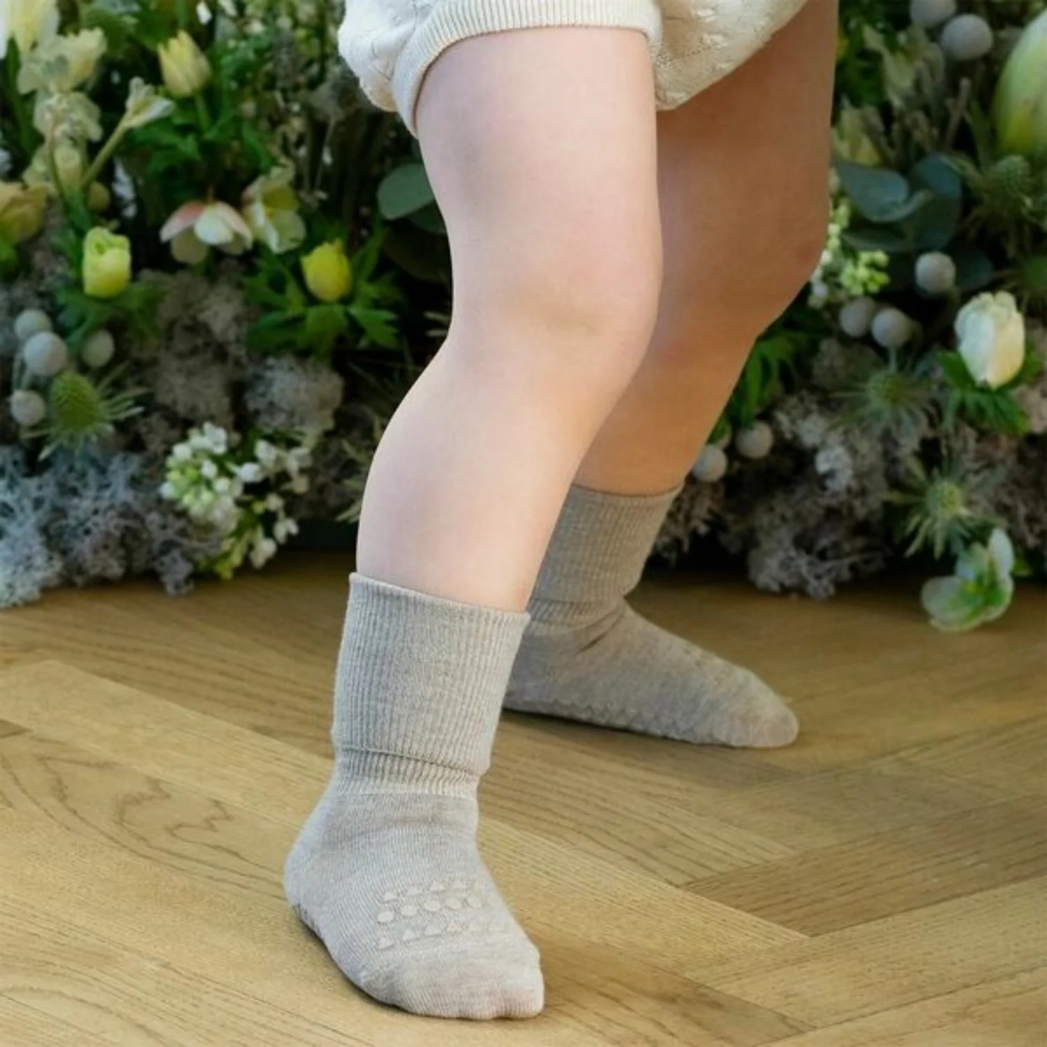 Gobabygo Sand Non-Slip Socks Bamboo - Image 4