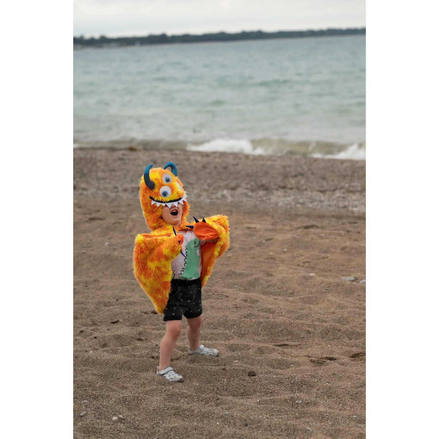 Great Pretenders Giggle The Monster Cape, Orange/Yellow - Image 5