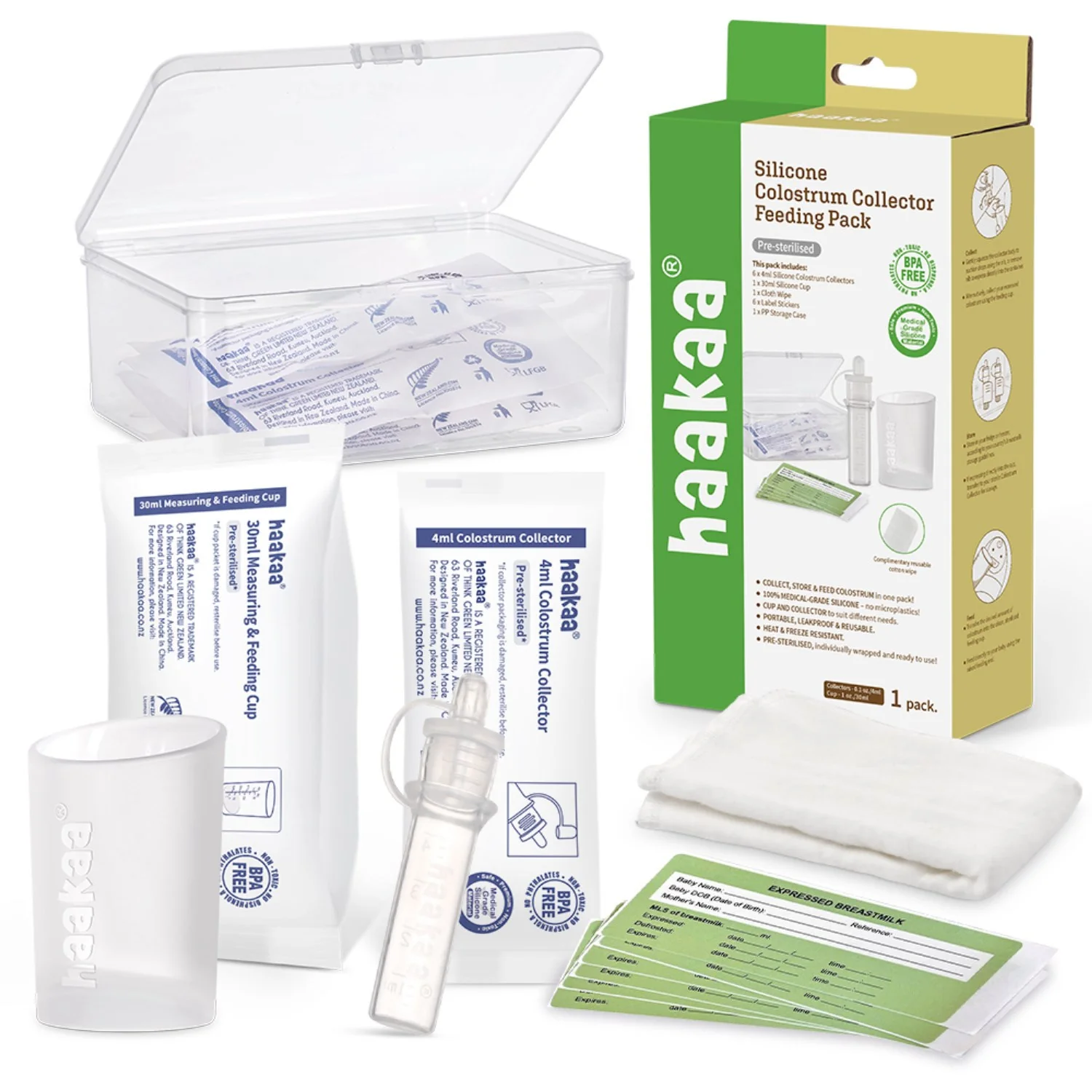Haakaa Clear Colostrum Collector 6-Pack Incl. Silicone Cup - Image 14