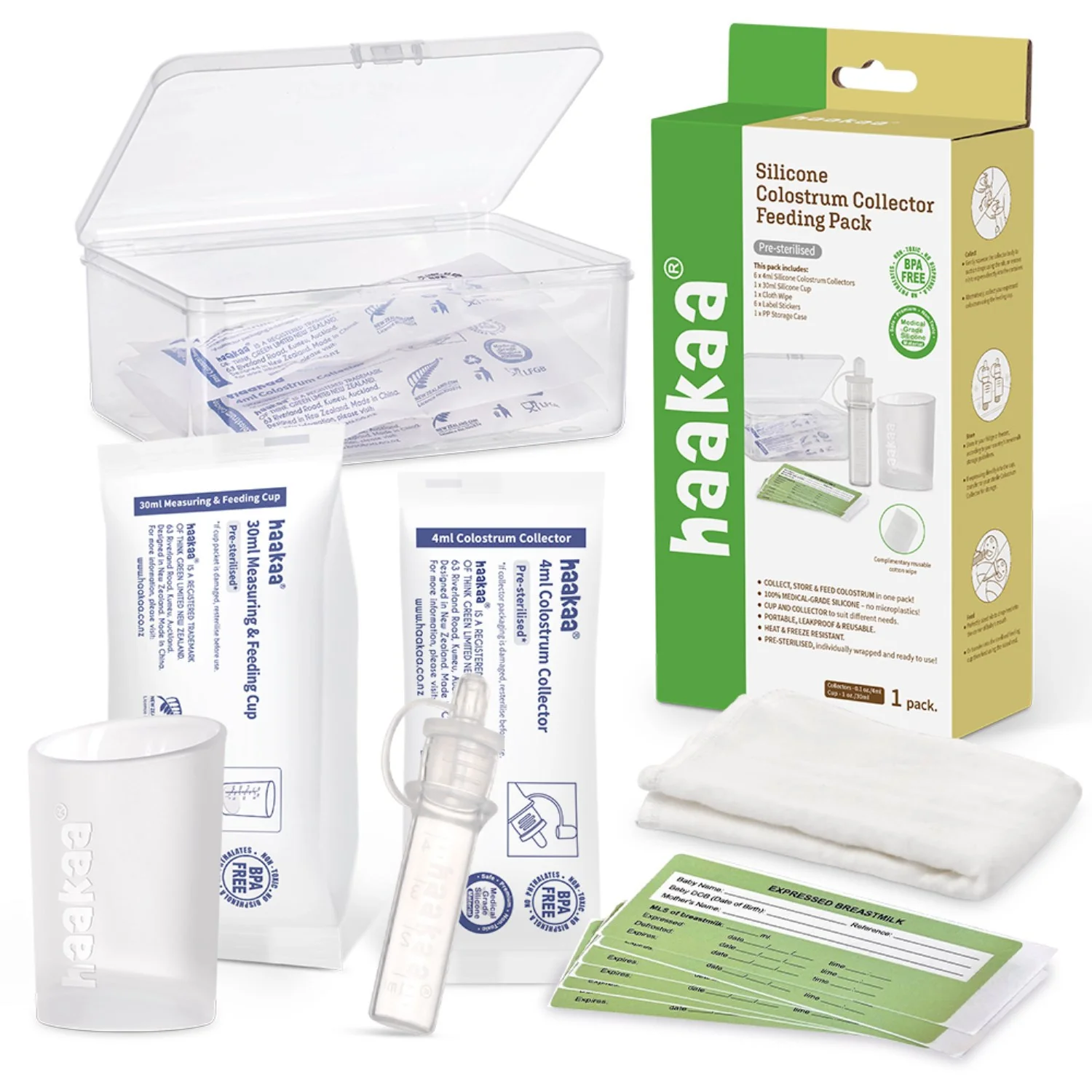 Haakaa Clear Colostrum Collector 6-Pack Incl. Silicone Cup - Image 15