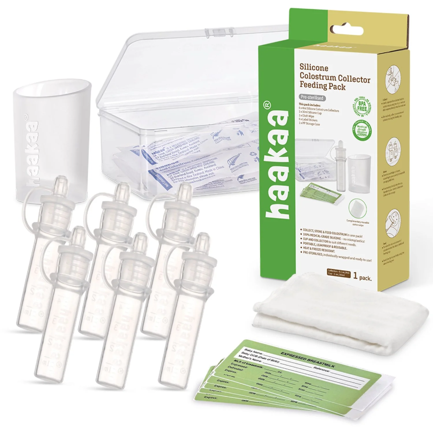 Haakaa Clear Colostrum Collector 6-Pack Incl. Silicone Cup - Image 16