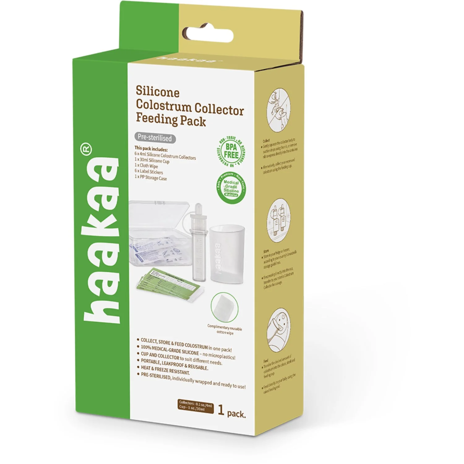Haakaa Clear Colostrum Collector 6-Pack Incl. Silicone Cup - Image 17