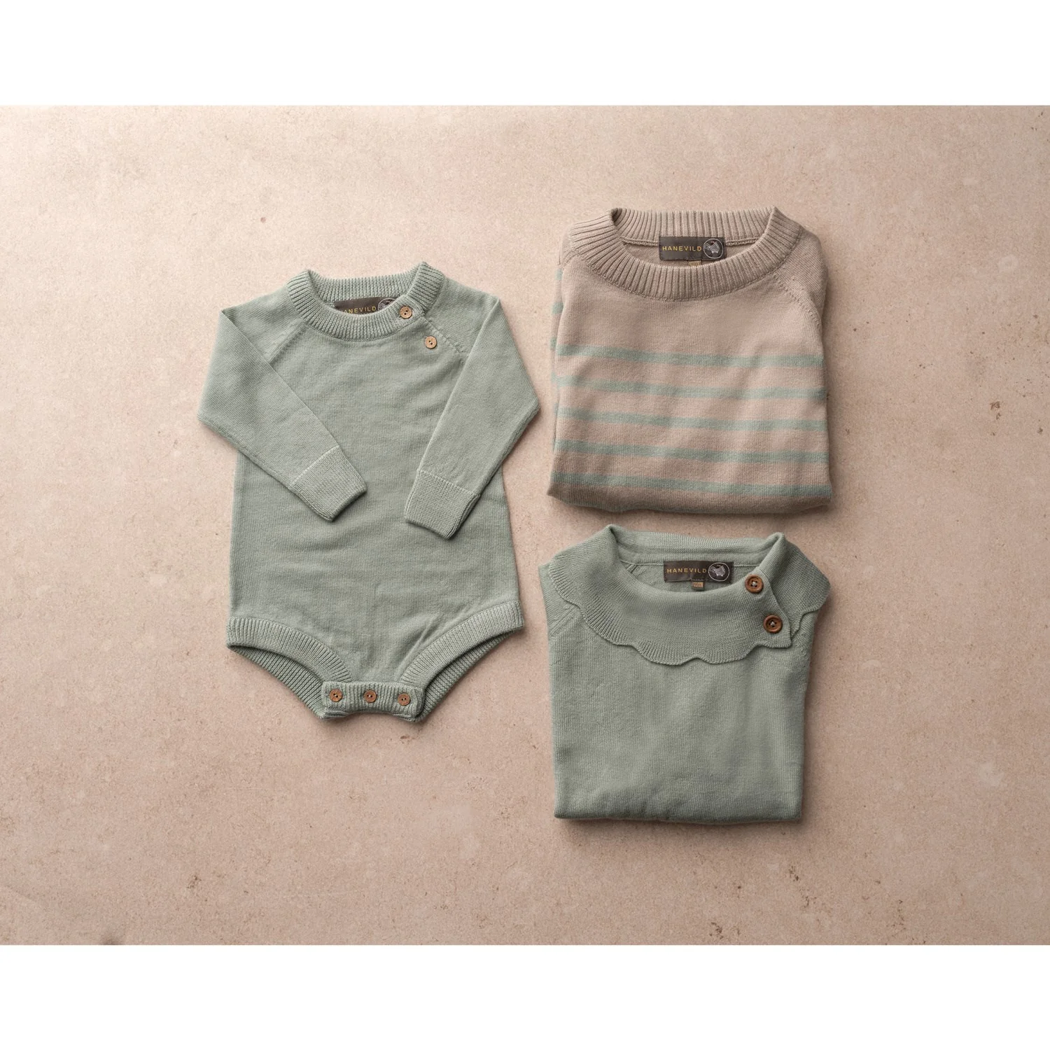 Hanevild Cream Oatmeal Bertil Blouse, Merino Wool - Image 7