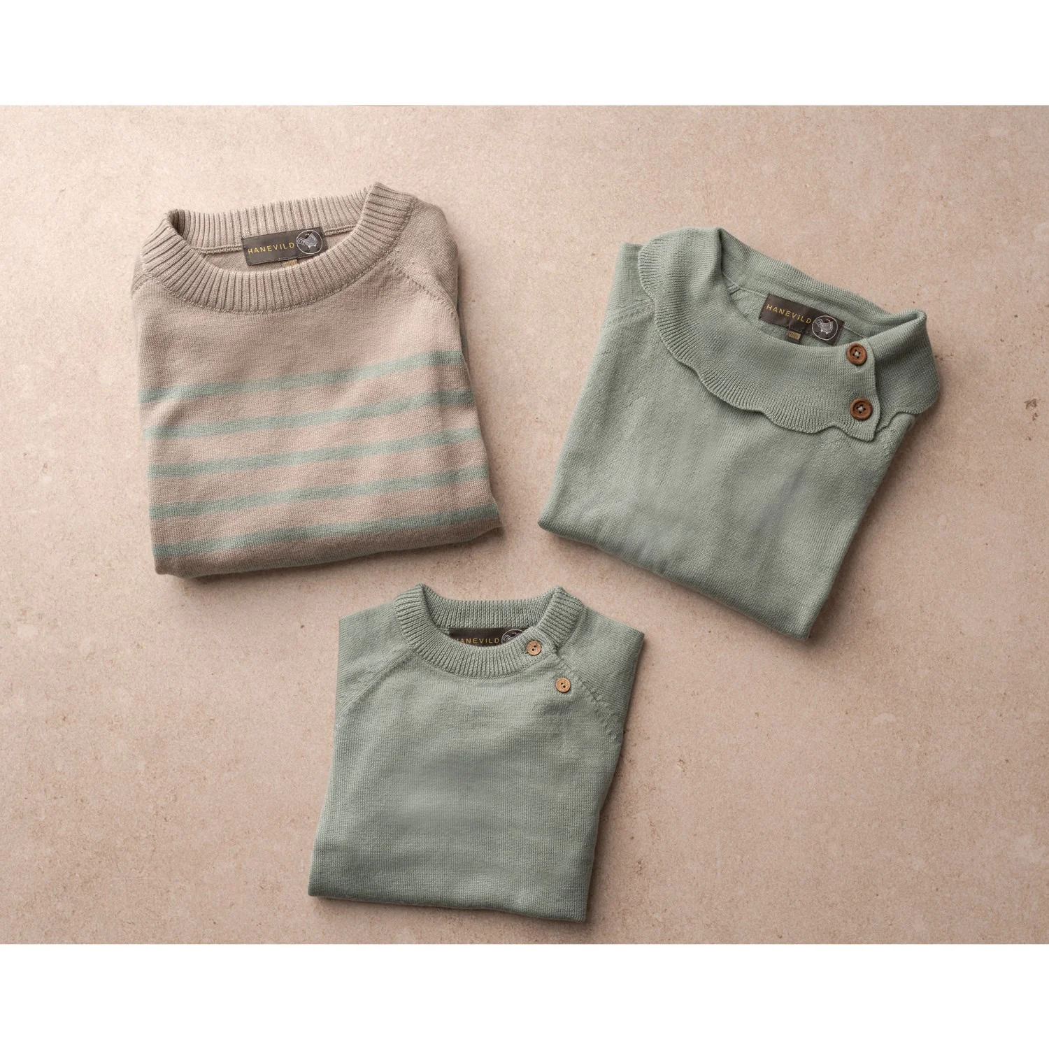 Hanevild Cream Oatmeal Bertil Blouse, Merino Wool - Image 8