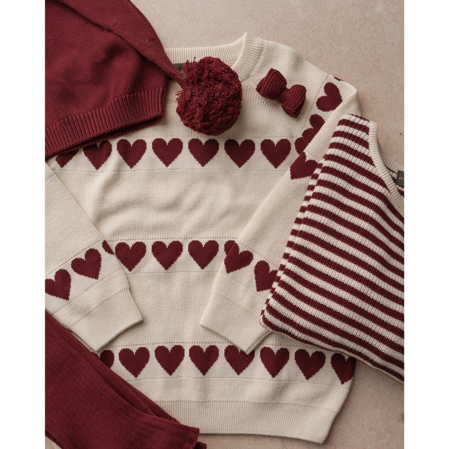Hanevild Ivory Red Heart Blouse - Image 10