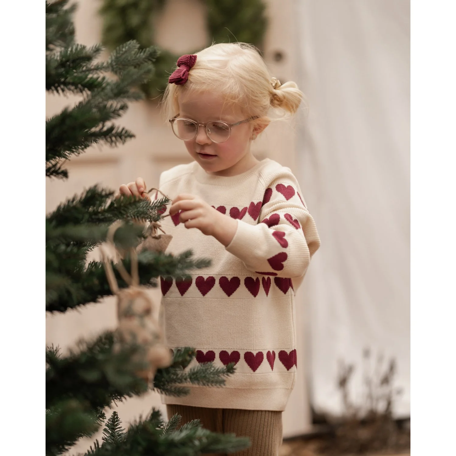 Hanevild Ivory Red Heart Blouse - Image 5