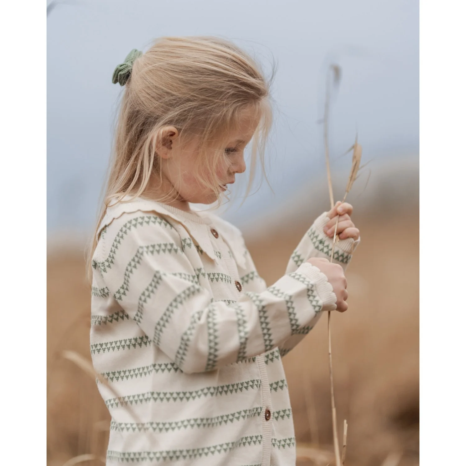 Hanevild Shale Green Heart Cardigan - Image 10