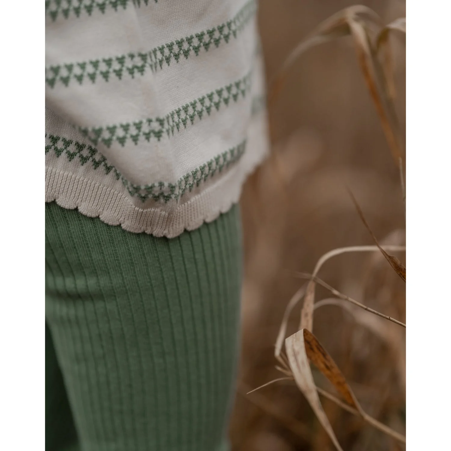 Hanevild Shale Green Heart Cardigan - Image 14