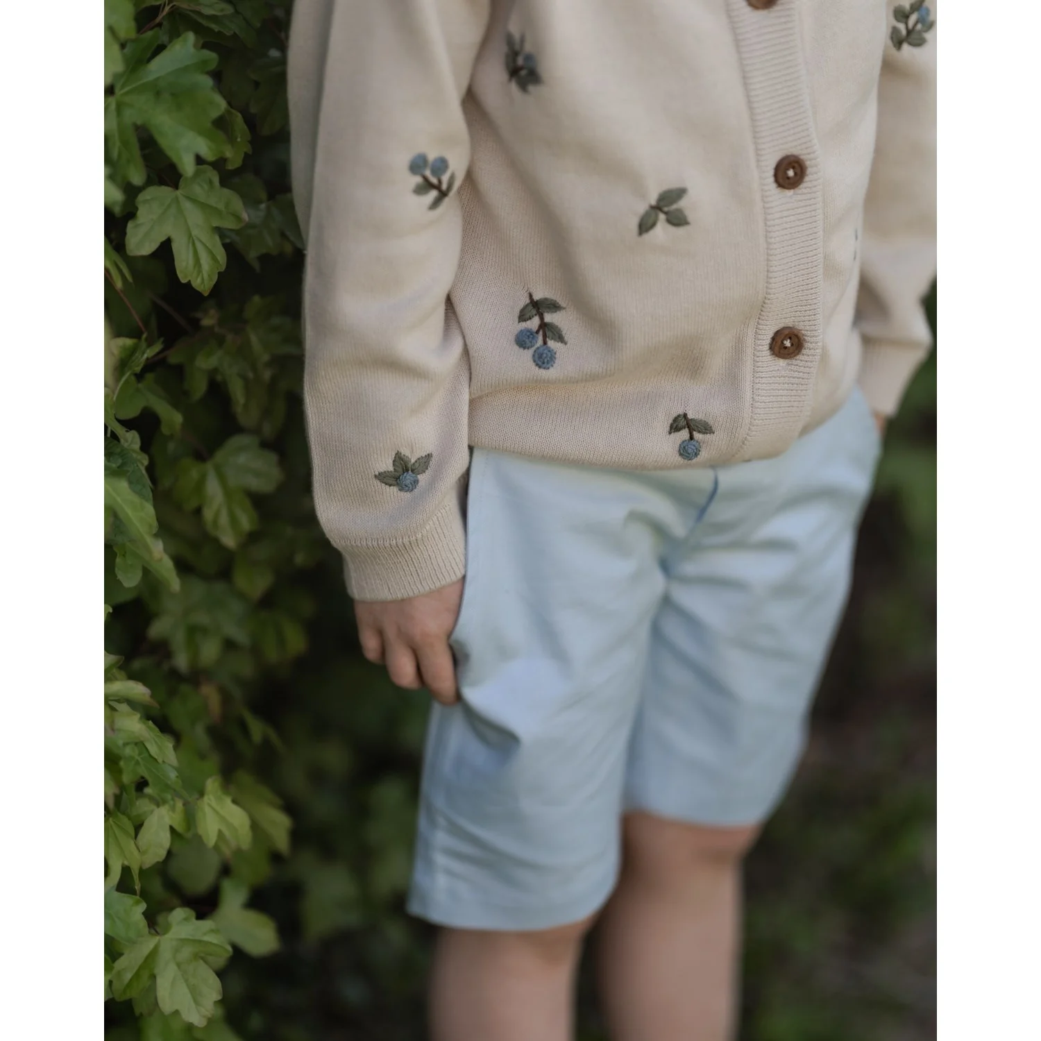 Hanevild Summer Sand Blueberry Cardigan - Image 3