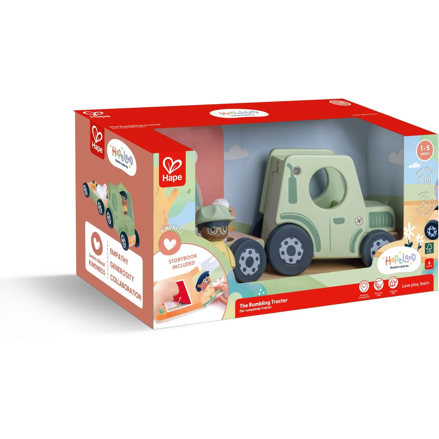 Hape The Rumbling Tractor With Sound - Image 14