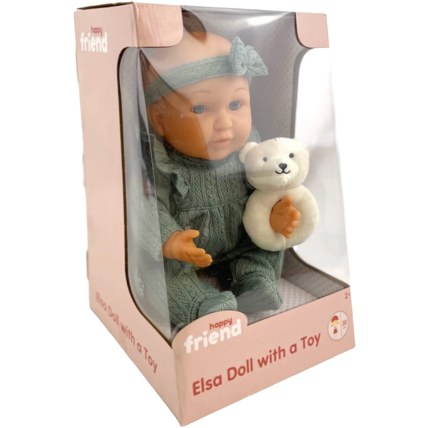Happy Friend Elsa Doll 38 Cm With A Toy Green Suit - Image 2