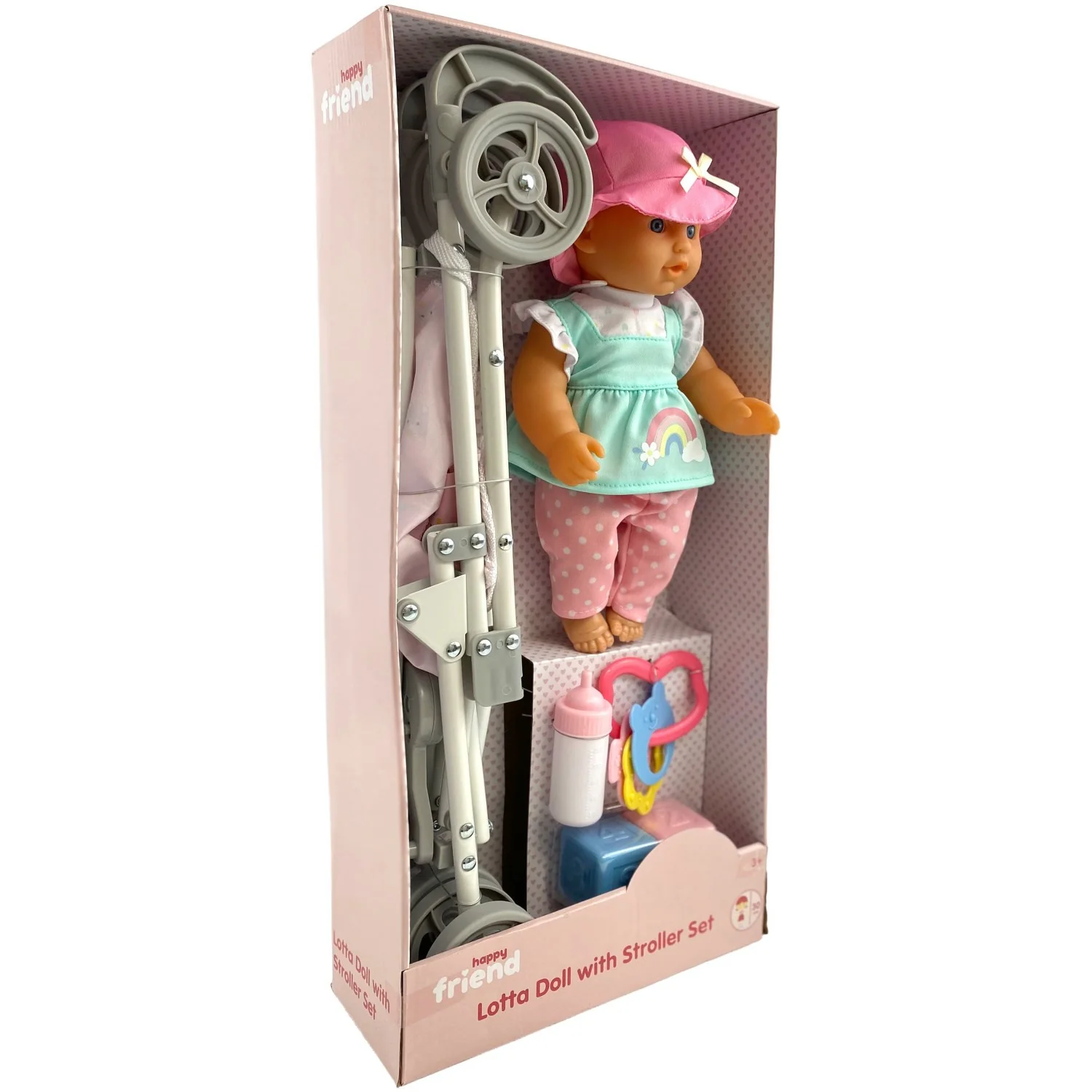 Happy Friend Lotta Doll 30 Cm With Stroller Set - Image 5